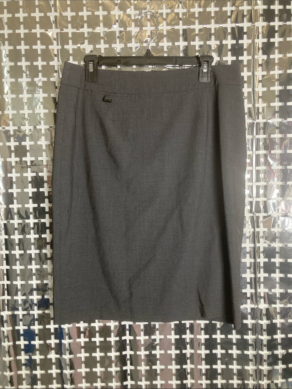 Calvin Klein Dark Gray Pencil Skirt